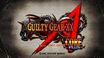 Guilty Gear XX Accent Core Plus (USA) (v1.01) (Update) screen shot title